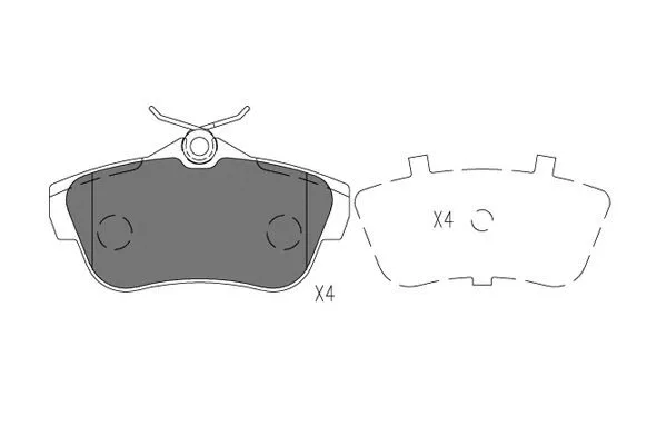 Brake Pad Set, disc brake (BP-9161)