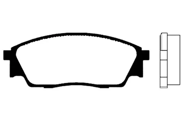 Brake Pad Set, disc brake (BP-8004)