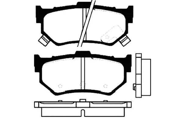 Brake Pad Set, disc brake (BP-8514)
