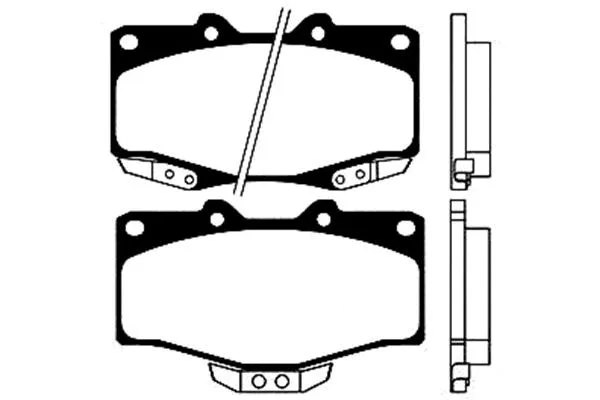 Brake Pad Set, disc brake (BP-9045)