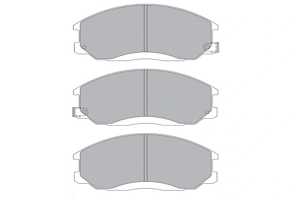 Brake Pad Set, disc brake (KBP-3019)