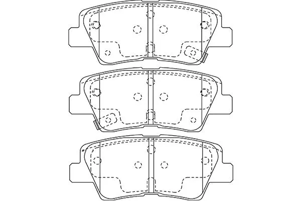 Brake Pad Set, disc brake (BP-3048)