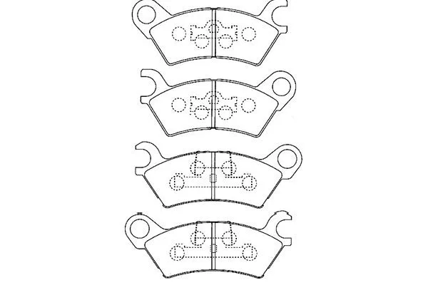 Brake Pad Set, disc brake (BP-4547)