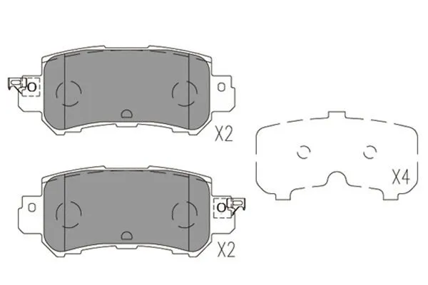Brake Pad Set, disc brake (KBP-4573)