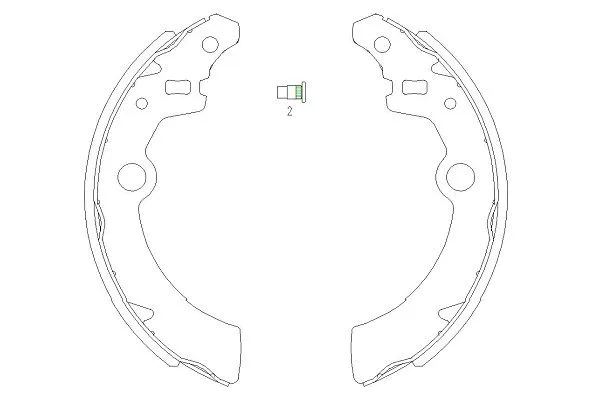 Brake Shoe Set (KBS-8907)