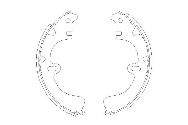 Brake Shoe Set (KBS-9918)
