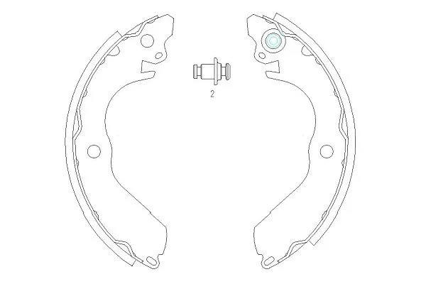 Brake Shoe Set (KBS-6411)