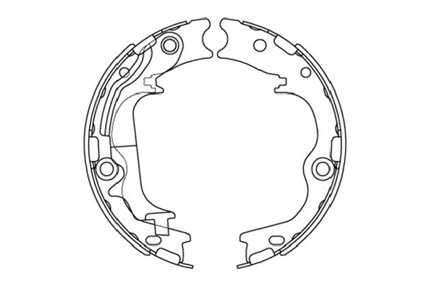 Brake Shoe Set, parking brake (KBS-3420)