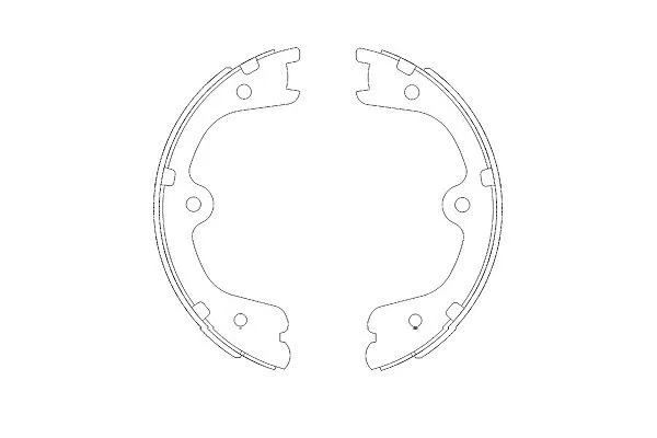 Brake Shoe Set, parking brake (KBS-7404)