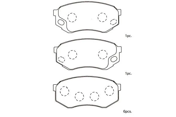 Brake Pad Set, disc brake (BP-5558)