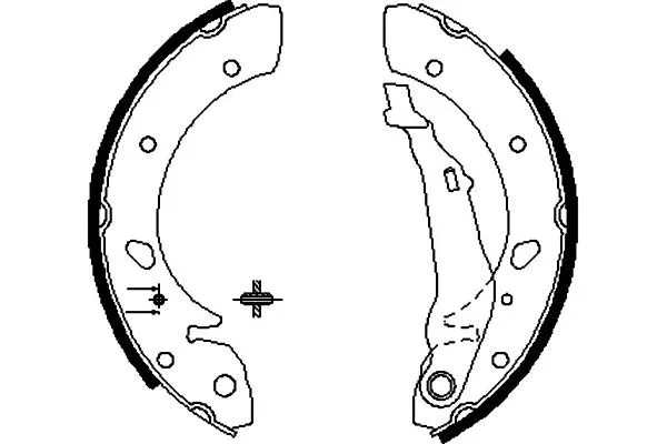 Brake Shoe Set (BS-9915)