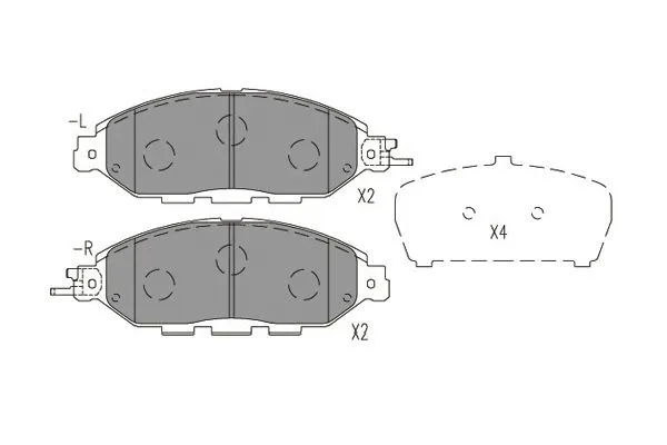 Brake Pad Set, disc brake (BP-6641)
