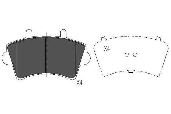Brake Pad Set, disc brake (KBP-6563)
