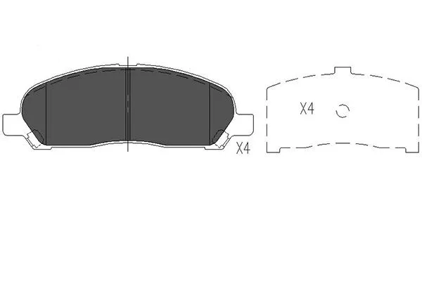 Brake Pad Set, disc brake (KBP-5540)