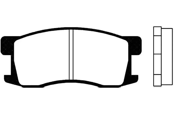 Brake Pad Set, disc brake (BP-2004)