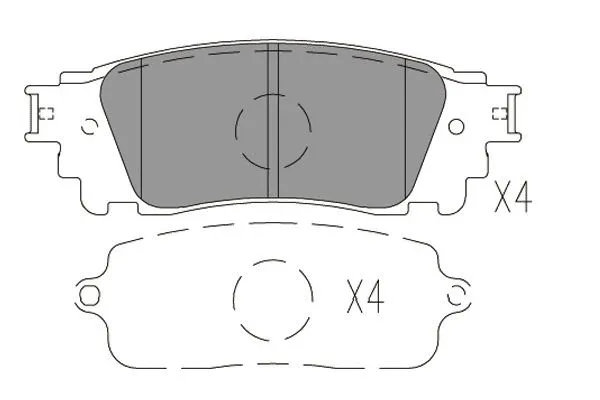 Brake Pad Set, disc brake (KBP-9149)
