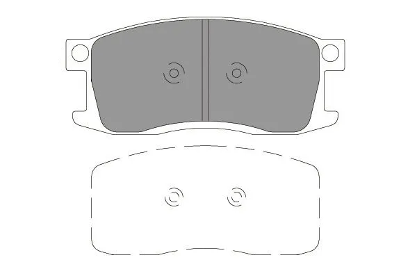 Brake Pad Set, disc brake (KBP-2054)