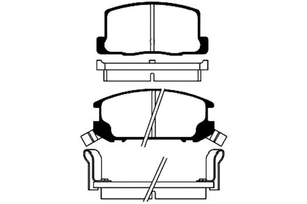 Brake Pad Set, disc brake (BP-9049)