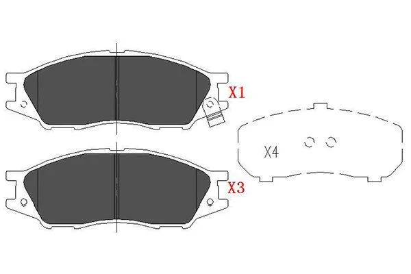 Brake Pad Set, disc brake (KBP-6577)