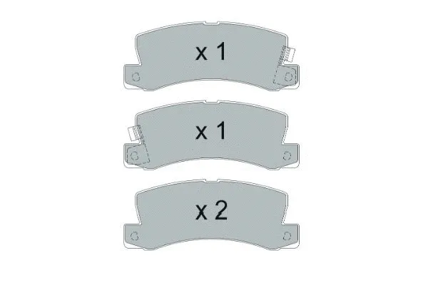 Brake Pad Set, disc brake (KBP-9138)
