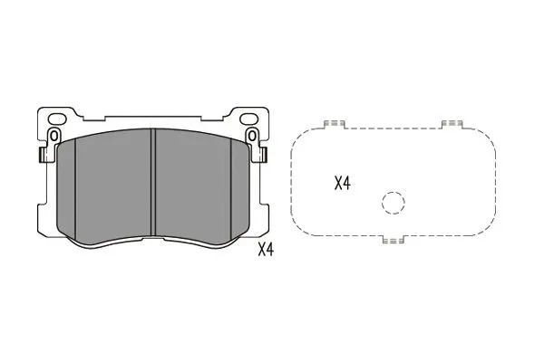 Brake Pad Set, disc brake (BP-3057)