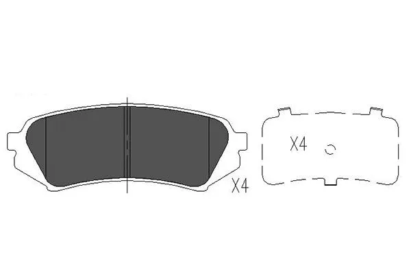 Brake Pad Set, disc brake (KBP-9118)