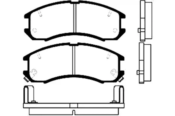 Brake Pad Set, disc brake (BP-4516)