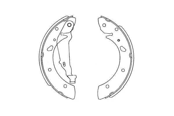 Brake Shoe Set (KBS-9915)
