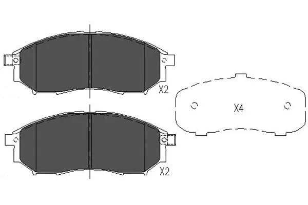 Brake Pad Set, disc brake (KBP-6567)