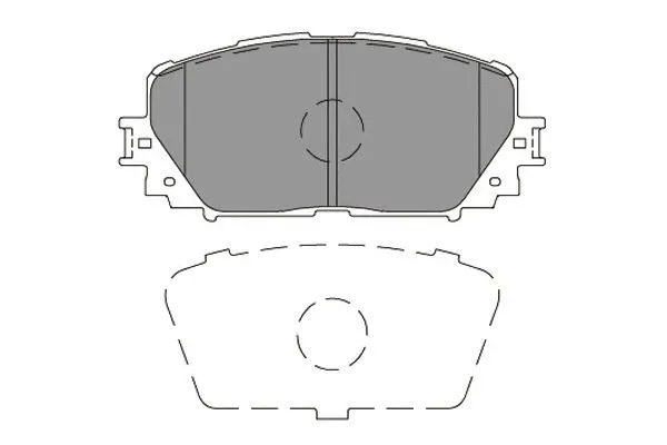 Brake Pad Set, disc brake (KBP-5001)