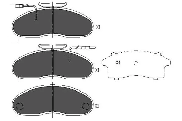 Brake Pad Set, disc brake (KBP-6535)