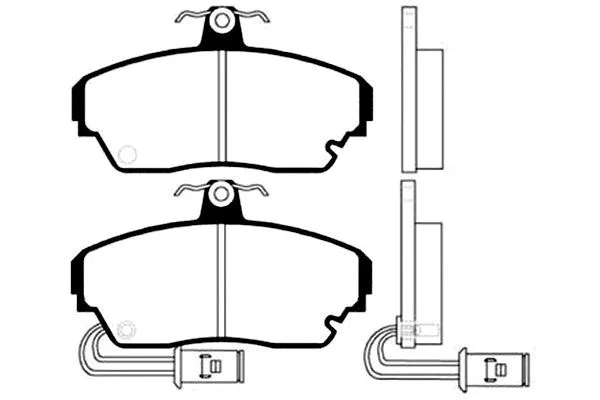 Brake Pad Set, disc brake (BP-2007)