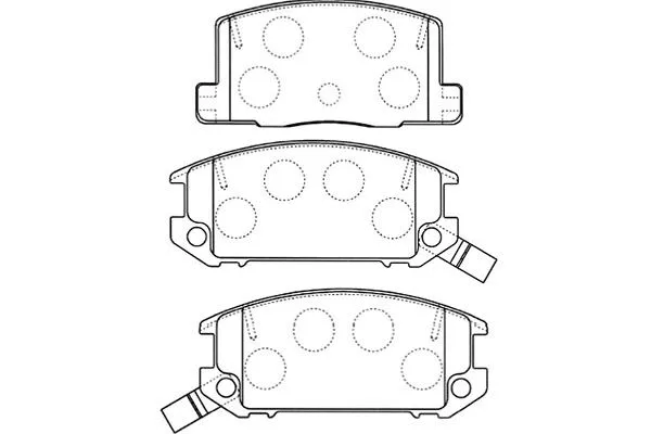 Brake Pad Set, disc brake (BP-9093)