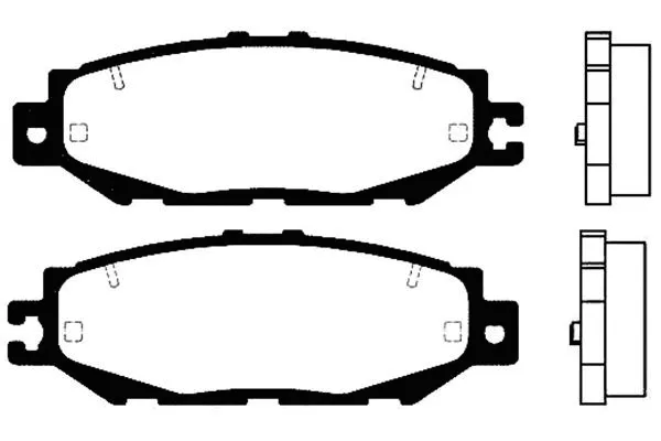 Brake Pad Set, disc brake (BP-9057)