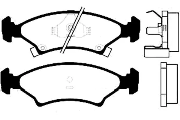 Brake Pad Set, disc brake (BP-4001)