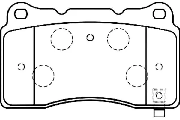 Brake Pad Set, disc brake (BP-5539)