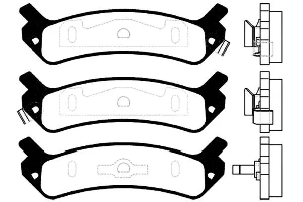 Brake Pad Set, disc brake (BP-3009)