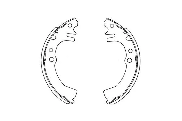 Brake Shoe Set (KBS-1901)