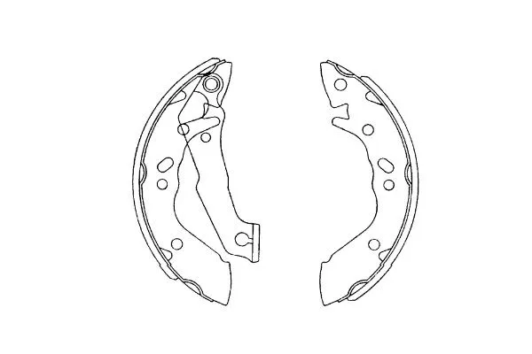 Brake Shoe Set (KBS-3411)
