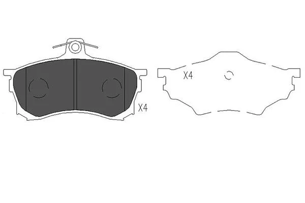 Brake Pad Set, disc brake (KBP-5506)