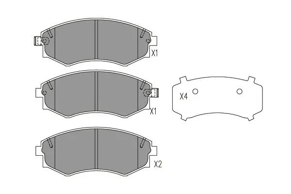Brake Pad Set, disc brake (BP-7502)