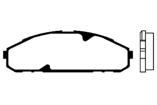Brake Pad Set, disc brake (BP-6536)