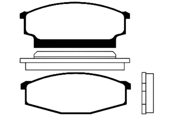 Brake Pad Set, disc brake (BP-6512)