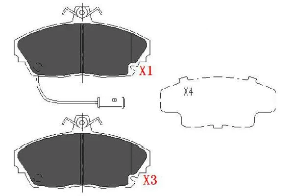 Brake Pad Set, disc brake (KBP-2019)