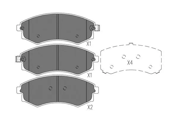 Brake Pad Set, disc brake (BP-7508)