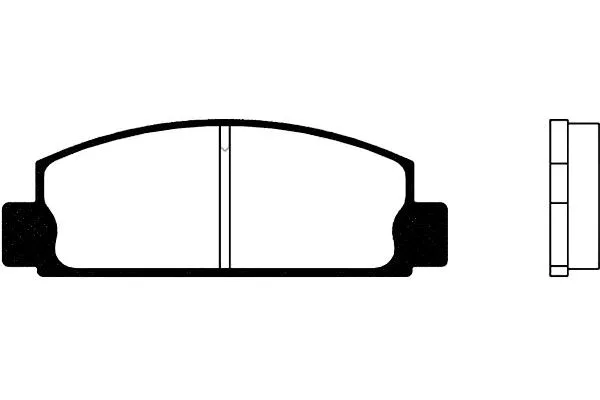 Brake Pad Set, disc brake (BP-4508)