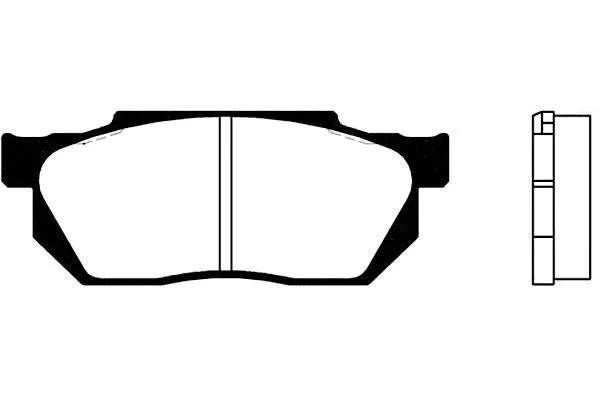 Brake Pad Set, disc brake (BP-2000)
