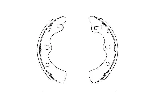 Brake Shoe Set (KBS-2904)