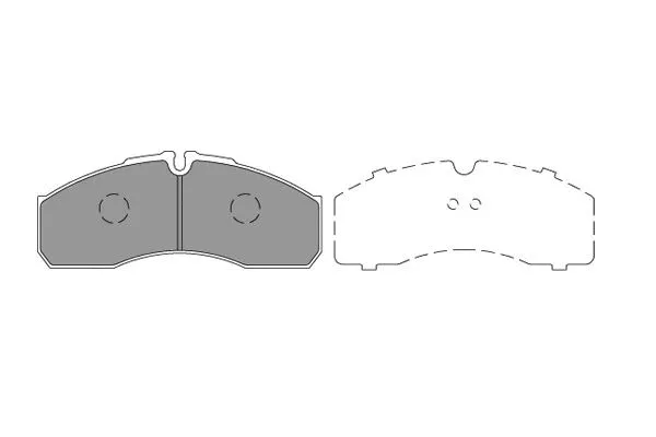 Brake Pad Set, disc brake (KBP-6598)