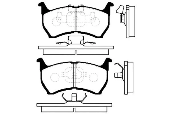 Brake Pad Set, disc brake (BP-4505)